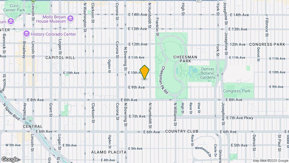 934 N Lafayette St Map and Location Details