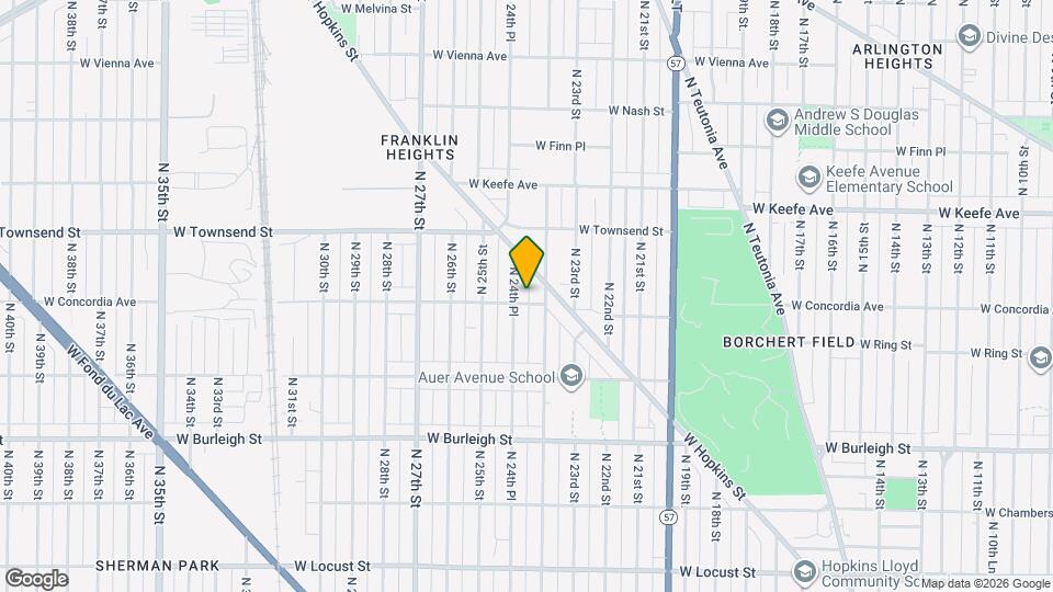 2422 W Concordia Ave Map and Location Details