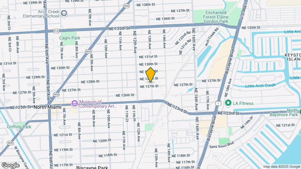 1275 NE 127th St Mapa y Detalles de la Ubicación