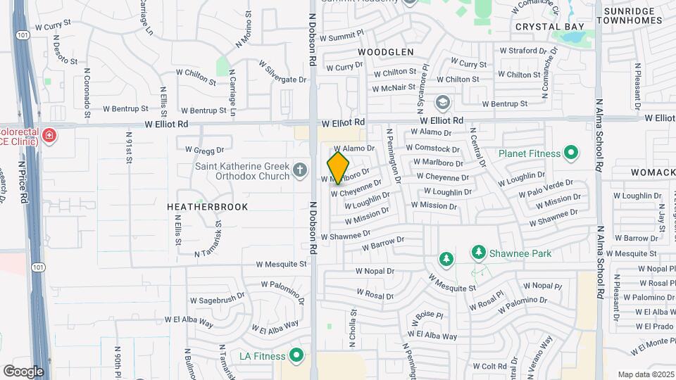 1824 W Cheyenne Dr Map and Location Details