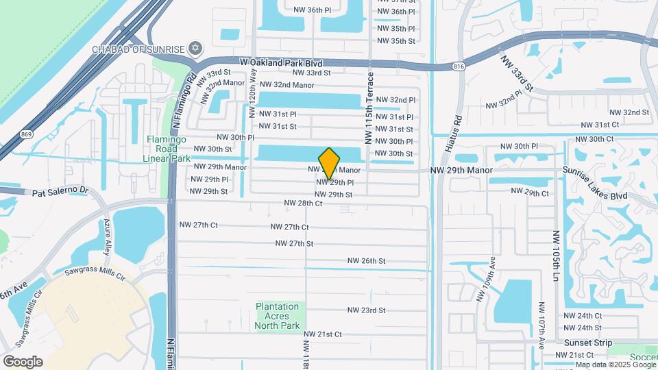 11700 NW 29th Pl Map and Location Details