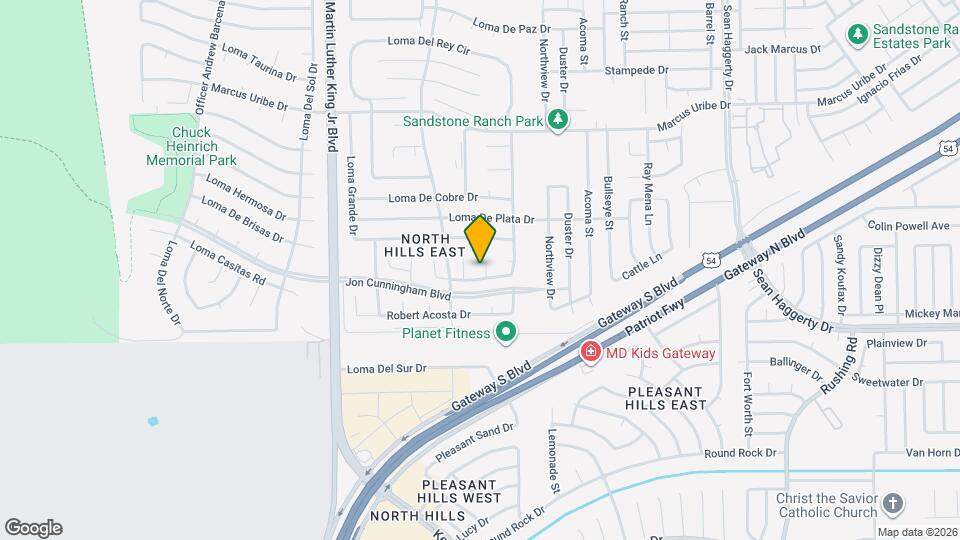 10905 Loma De Rio Pl Map and Location Details