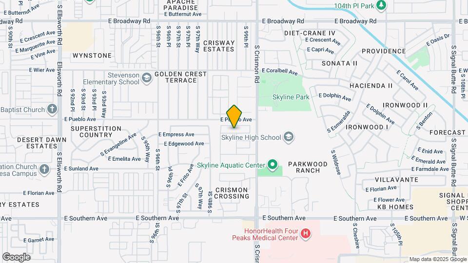 9858 E Empress Ave Map and Location Details