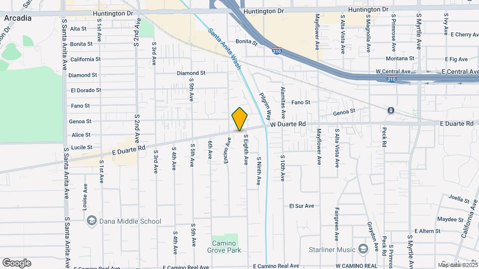 810 W Duarte Rd Map and Location Details