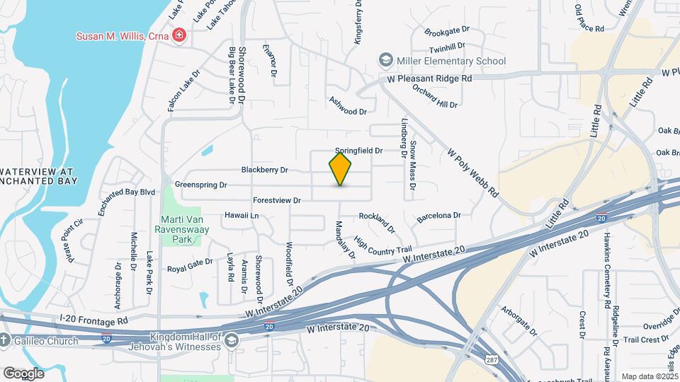 6518 Greenspring Dr Map and Location Details