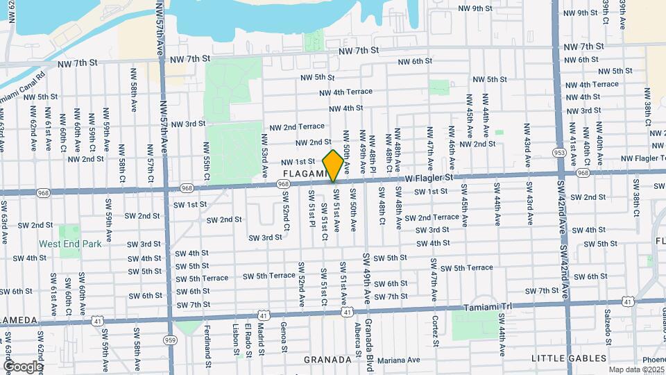 5100 W Flagler St Map and Location Details