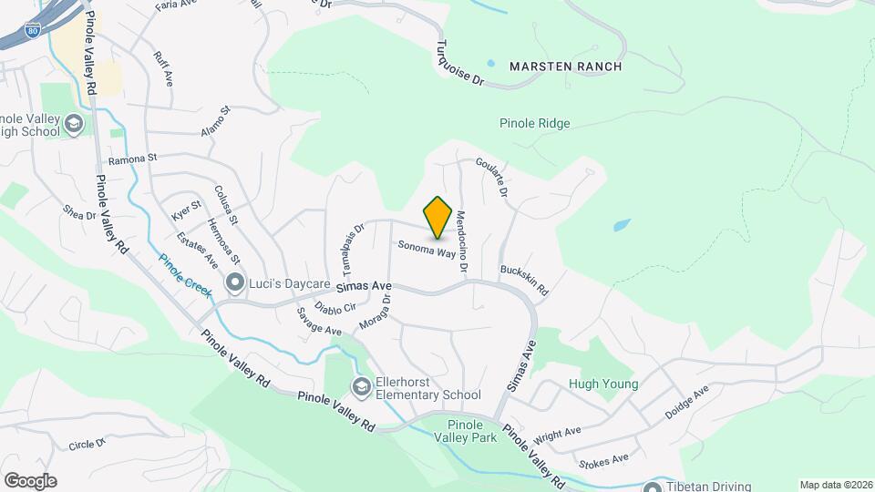 2673 Sonoma Way Mapa y Detalles de la Ubicación