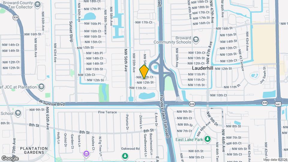 5401 NW 12th St Mapa y Detalles de la Ubicación
