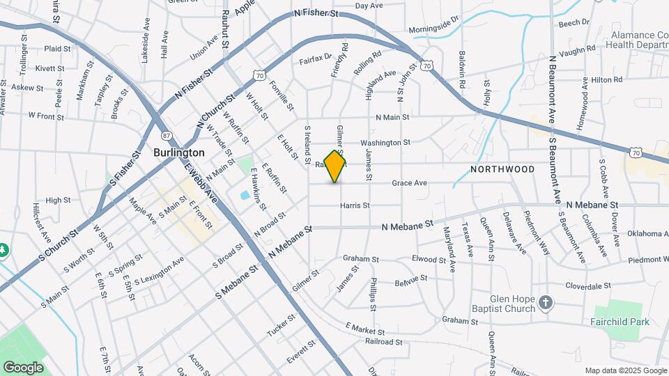 621 Grace Ave Map and Location Details