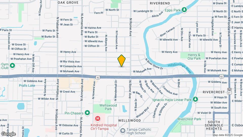 1718 W Comanche Ave Map and Location Details