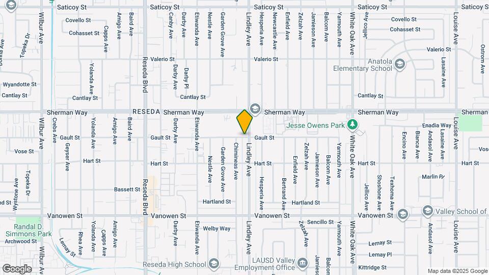 18110 Gault St Map and Location Details