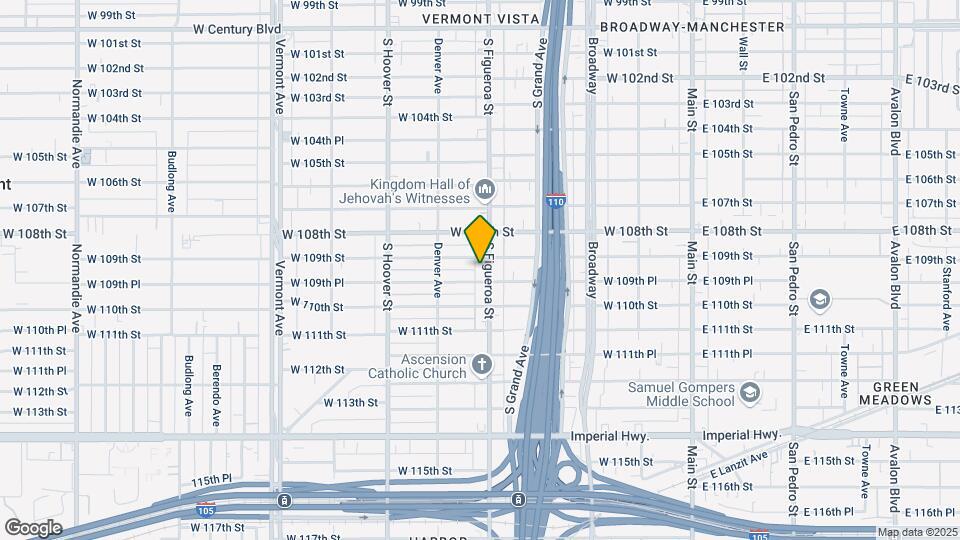10915 S Figueroa St Map and Location Details