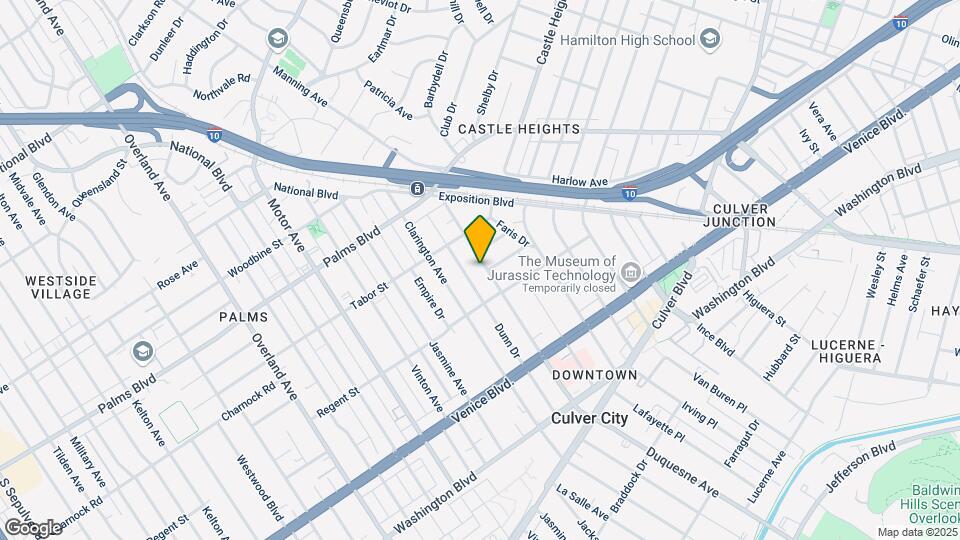 3647 S Hughes Ave Map and Location Details
