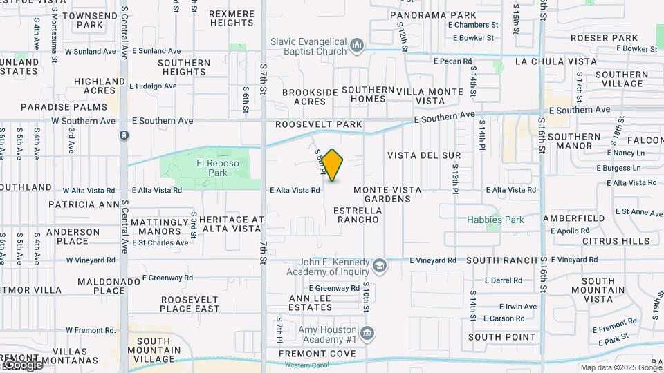 8th Place Duplexes Map and Location Details