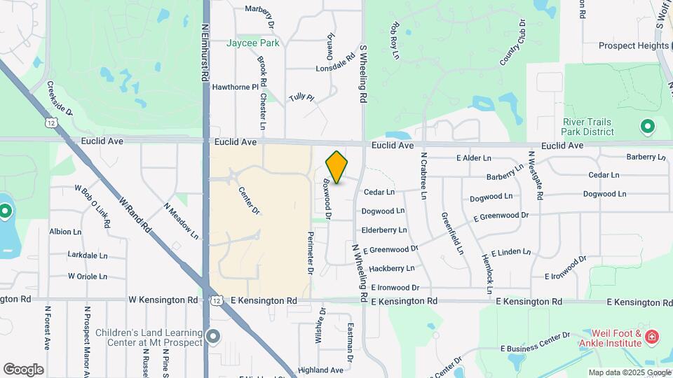 1185 N Boxwood Dr Map and Location Details