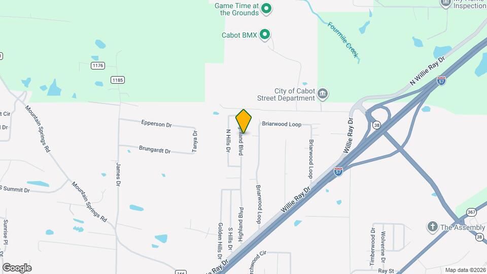 1072 Highland Blvd Map and Location Details