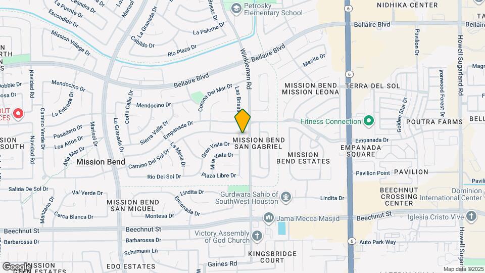 7411 Las Brisas Dr Map and Location Details