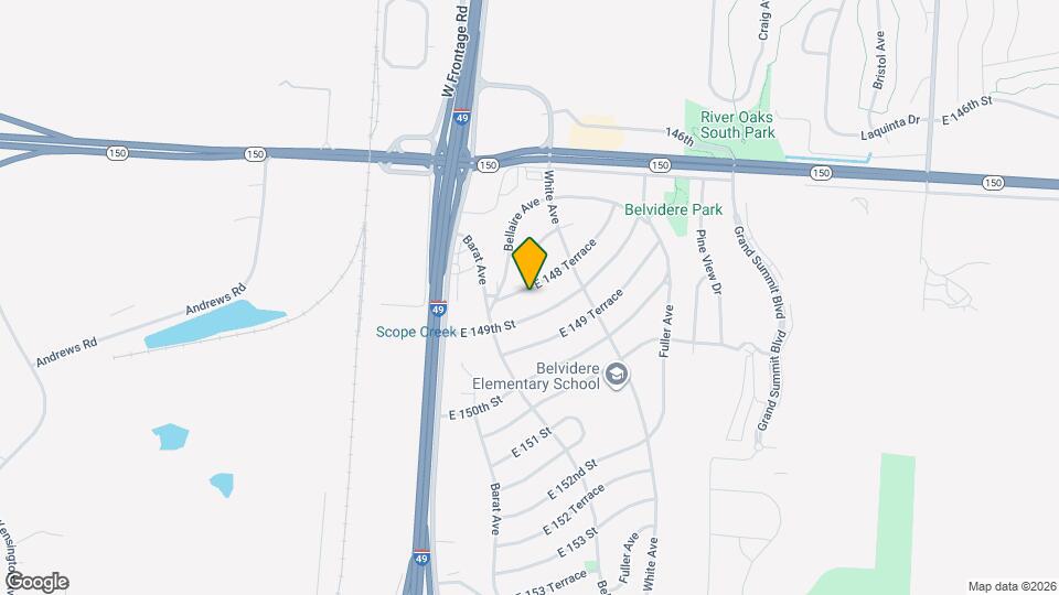 6101 E 148th Ter Map and Location Details