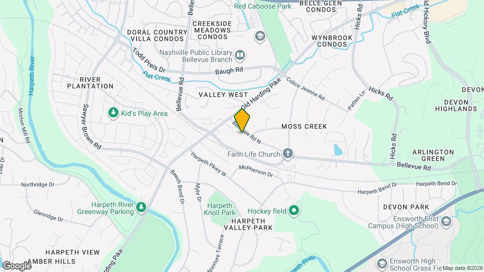 611 Bellevue Rd N Map and Location Details