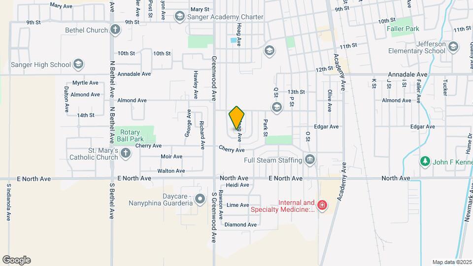1431 Hoag Ave Map and Location Details