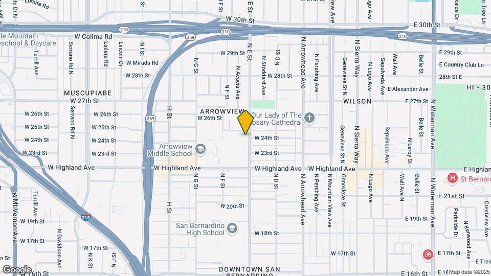 2402-2410 N E St Map and Location Details