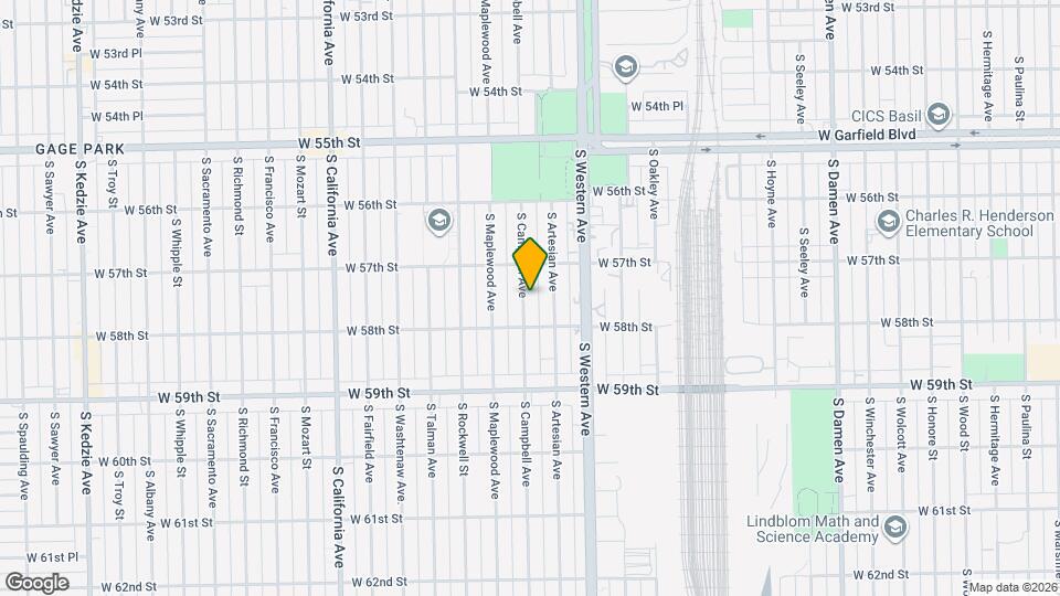 5731 S Campbell Ave Map and Location Details