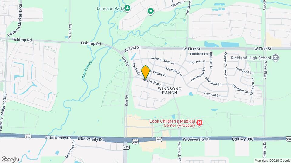 4611 Acacia Pkwy Map and Location Details