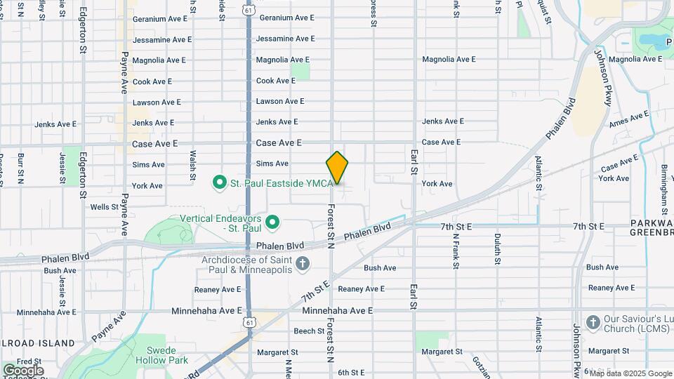 890 Forest St Map and Location Details