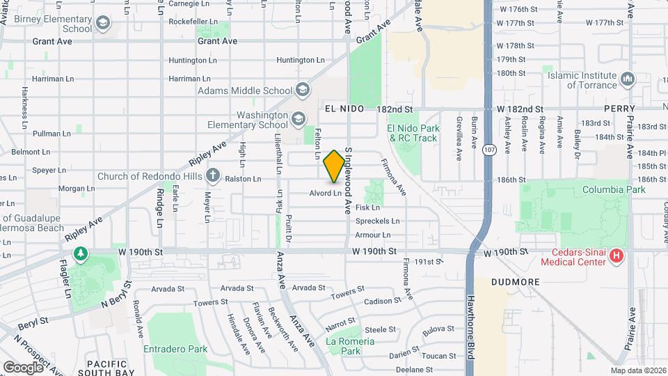 2611 Alvord Ln Map and Location Details
