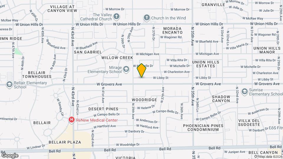 3825 W Libby St Map and Location Details