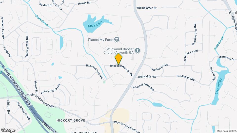 1401 Rhododendron Dr NW Map and Location Details
