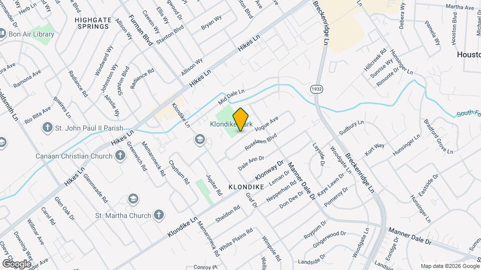 3025 Vogue Ave Map and Location Details