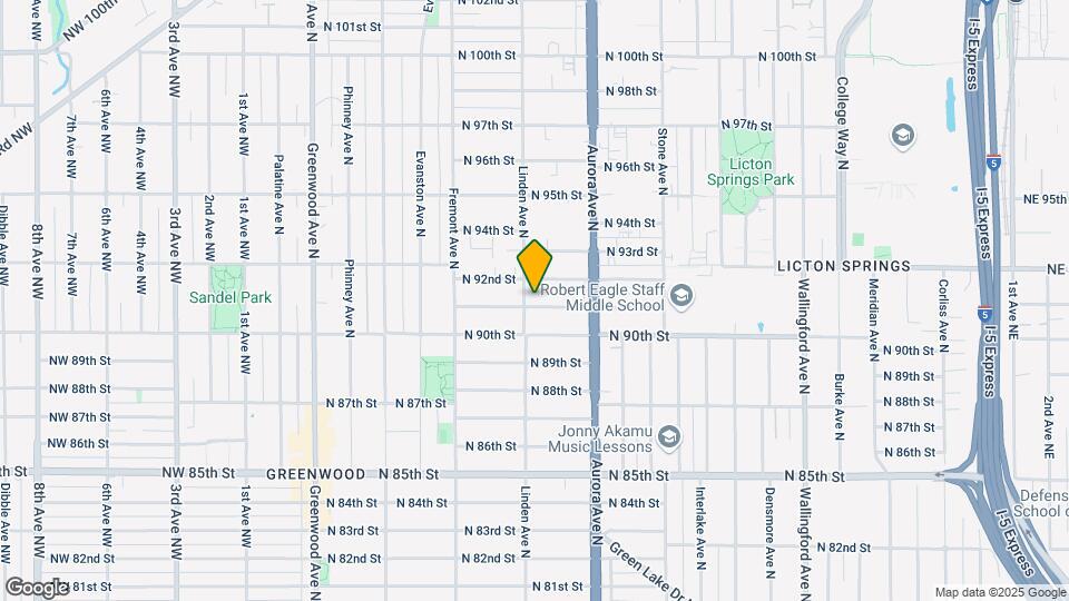 906 N 91st St-Unit -A Map and Location Details