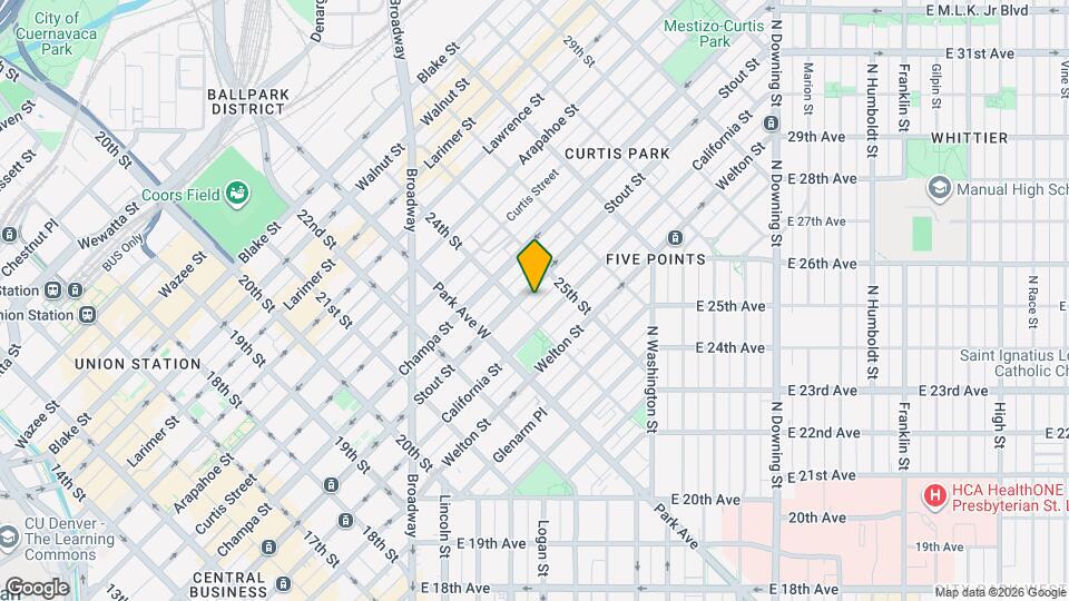 2418 Stout St Mapa y Detalles de la Ubicación