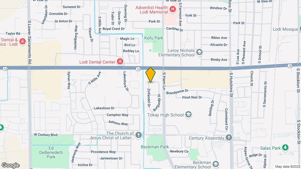 1506 Zinfandel Dr Map and Location Details