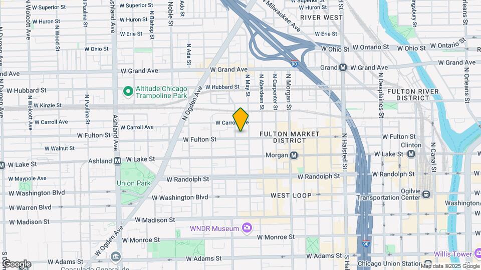 1152 W Fulton Market Map and Location Details