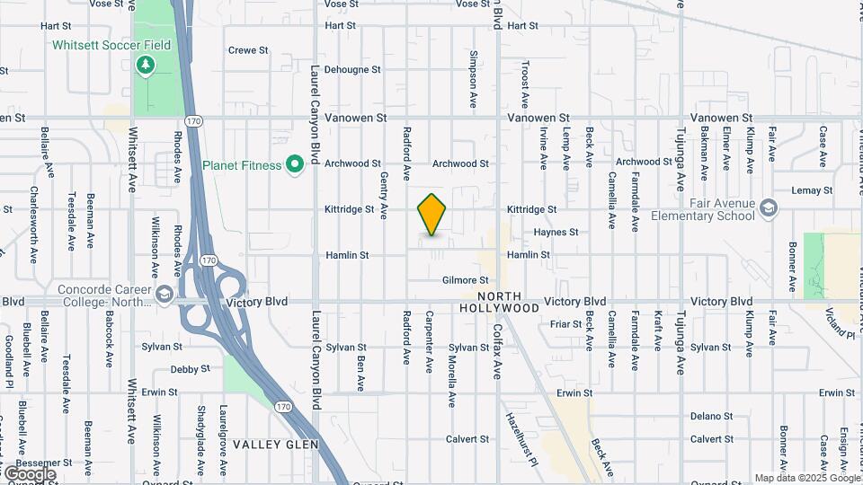 11835 Hamlin St Map and Location Details