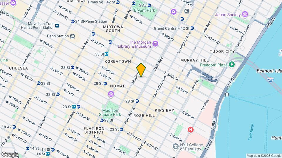 31 E 31st St Map and Location Details