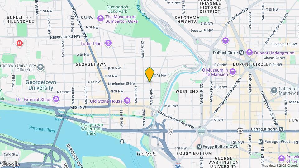 2800 Dumbarton St NW Map and Location Details