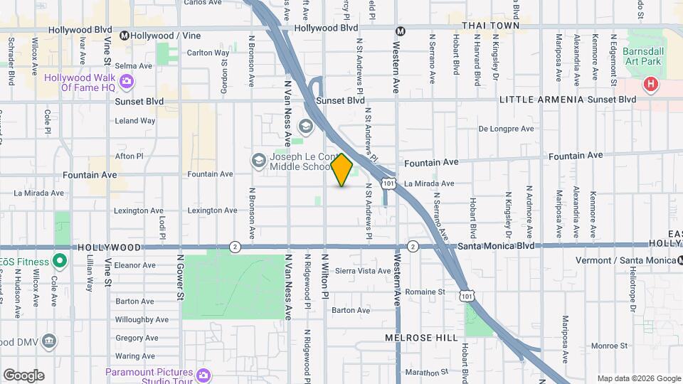 5646 La Mirada Ave Map and Location Details