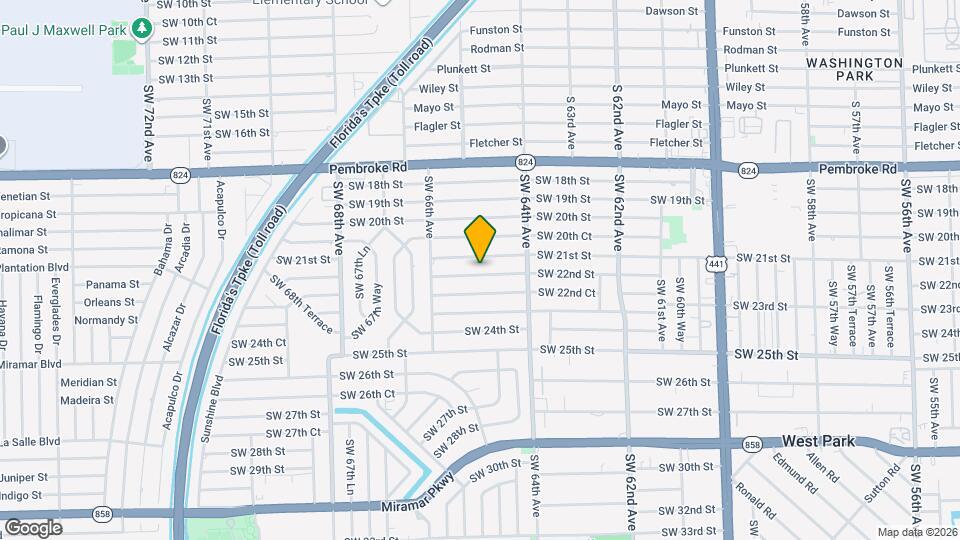 6445 SW 22nd St Map and Location Details