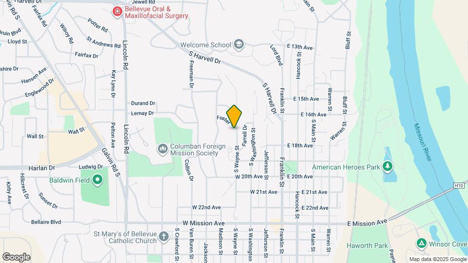 1704 S Wayne St Map and Location Details