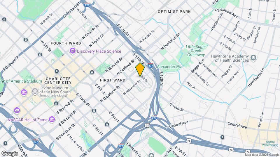 677 N Alexander St Map and Location Details