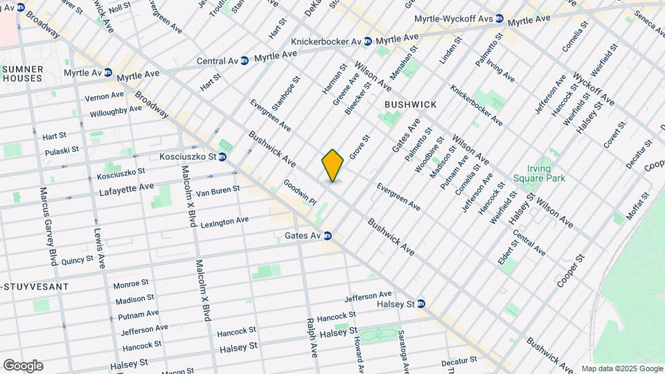 Bushwick Corner Mapa y Detalles de la Ubicación