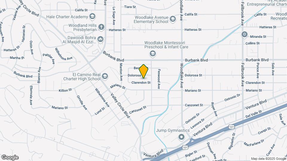 23431 Clarendon St Map and Location Details