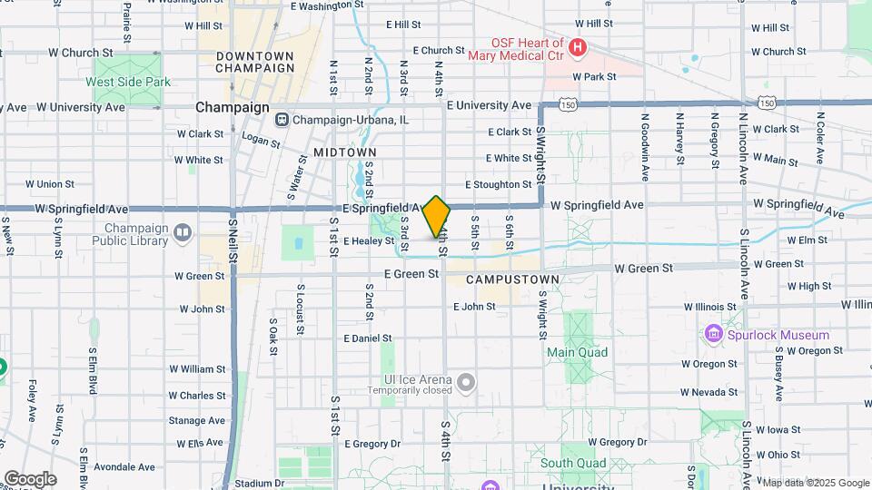 601 S 4th St Map and Location Details