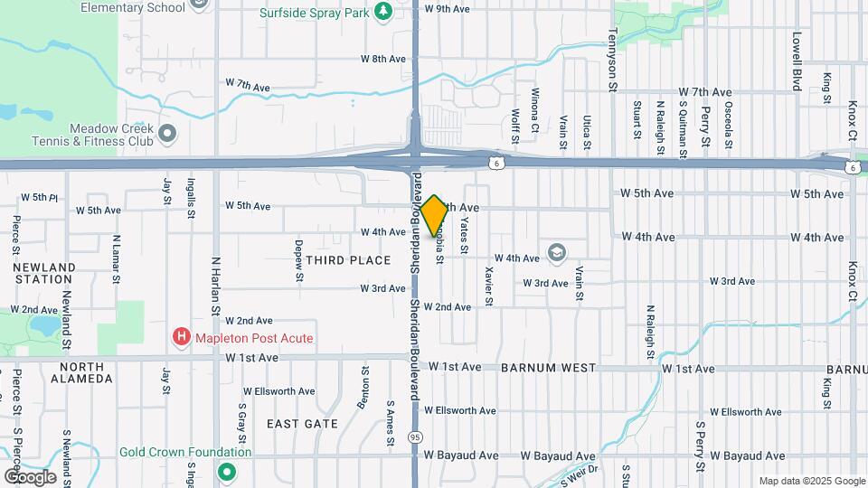 431 Zenobia St Map and Location Details