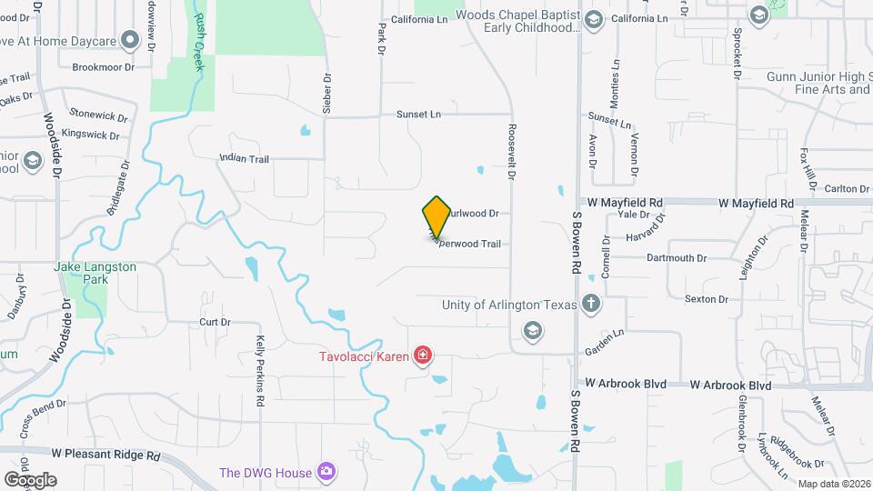 2812 Whisperwood Trail Mapa y Detalles de la Ubicación