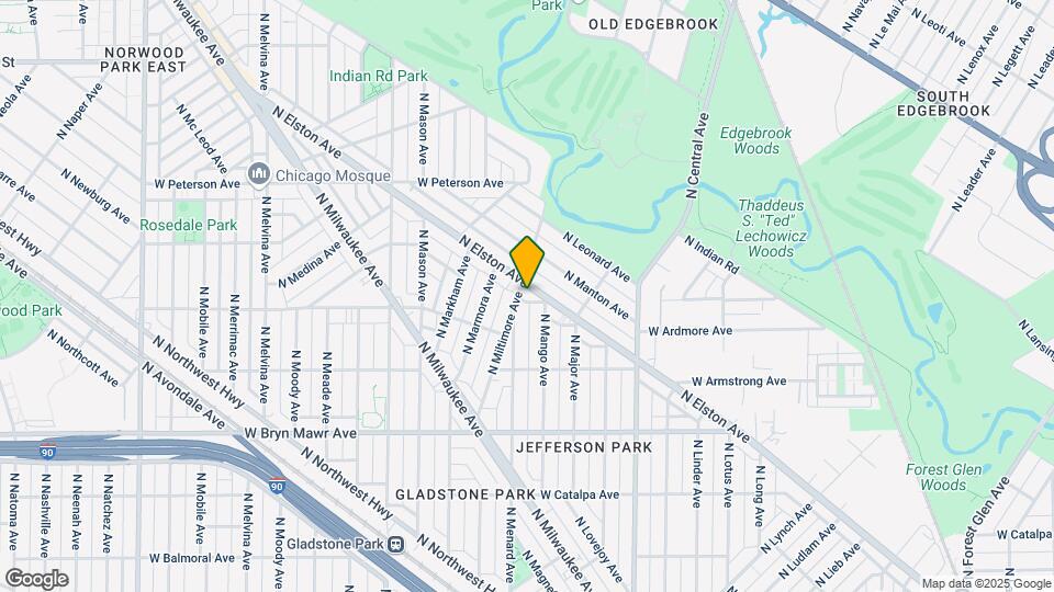 5818 N Elston Ave, Unit BR Mapa y Detalles de la Ubicación