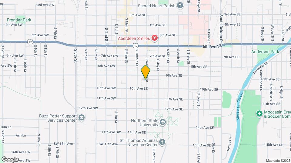 910 S Washington St Map and Location Details